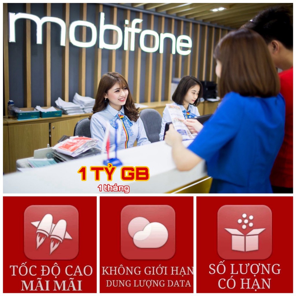 SIM 4G Mobifone MAX BĂNG THÔNG không giới hạn dung lượng BL5GT , DIP50