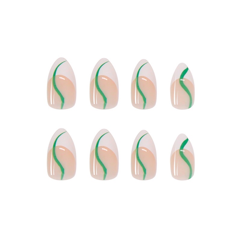 Set 24 móng giả D370 dáng móng dài ( Tặng kèm keo và dũa )
