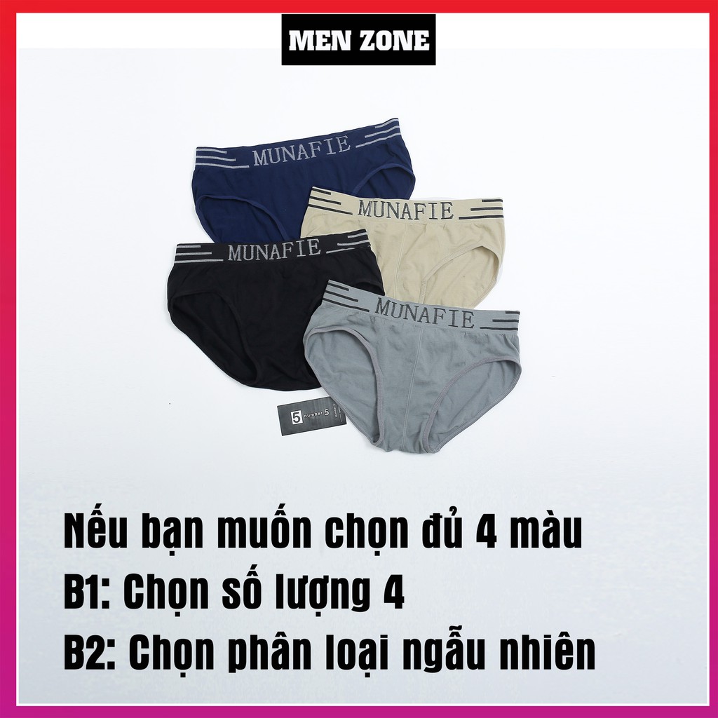 Quần Sịp Xì Quần Lót Nam Tam Giác Munafie Cao Cấp MENZONE [STG]