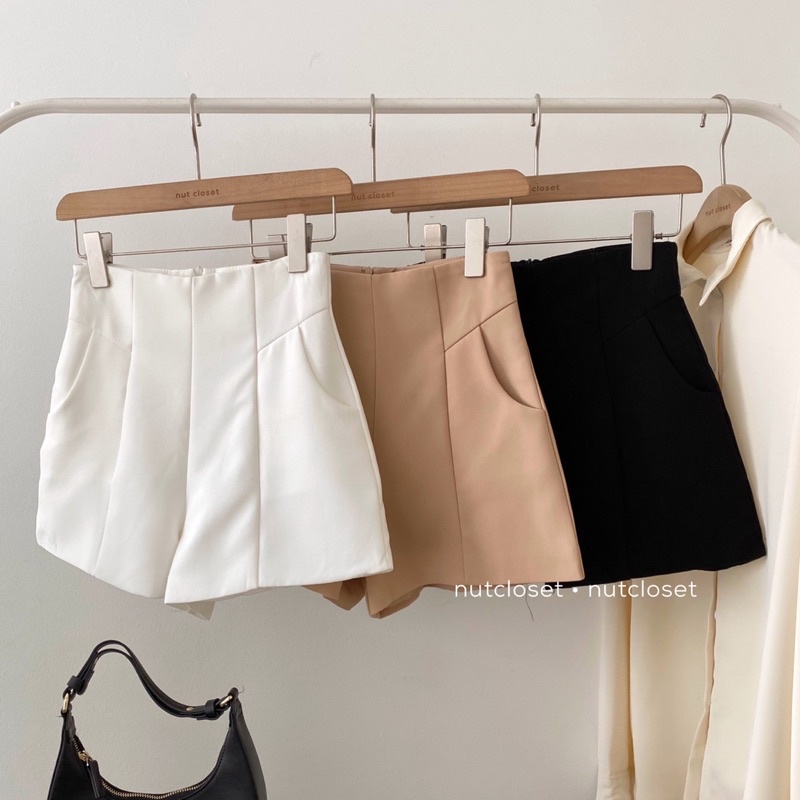 Quần short cạp cao khoá sau (9960) _ Q0149