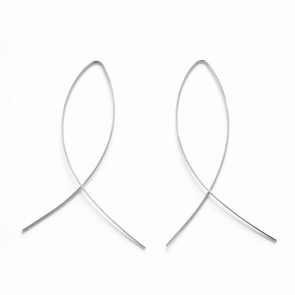 Earrings Minimalist Wire Earrings Women Geometric