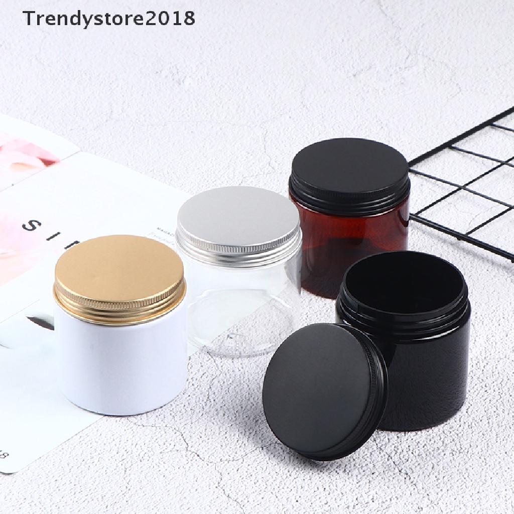 Hũ Nhựa Đựng Kem / Mỹ Phẩm Có Nắp Bằng Nhôm 2018 200ml