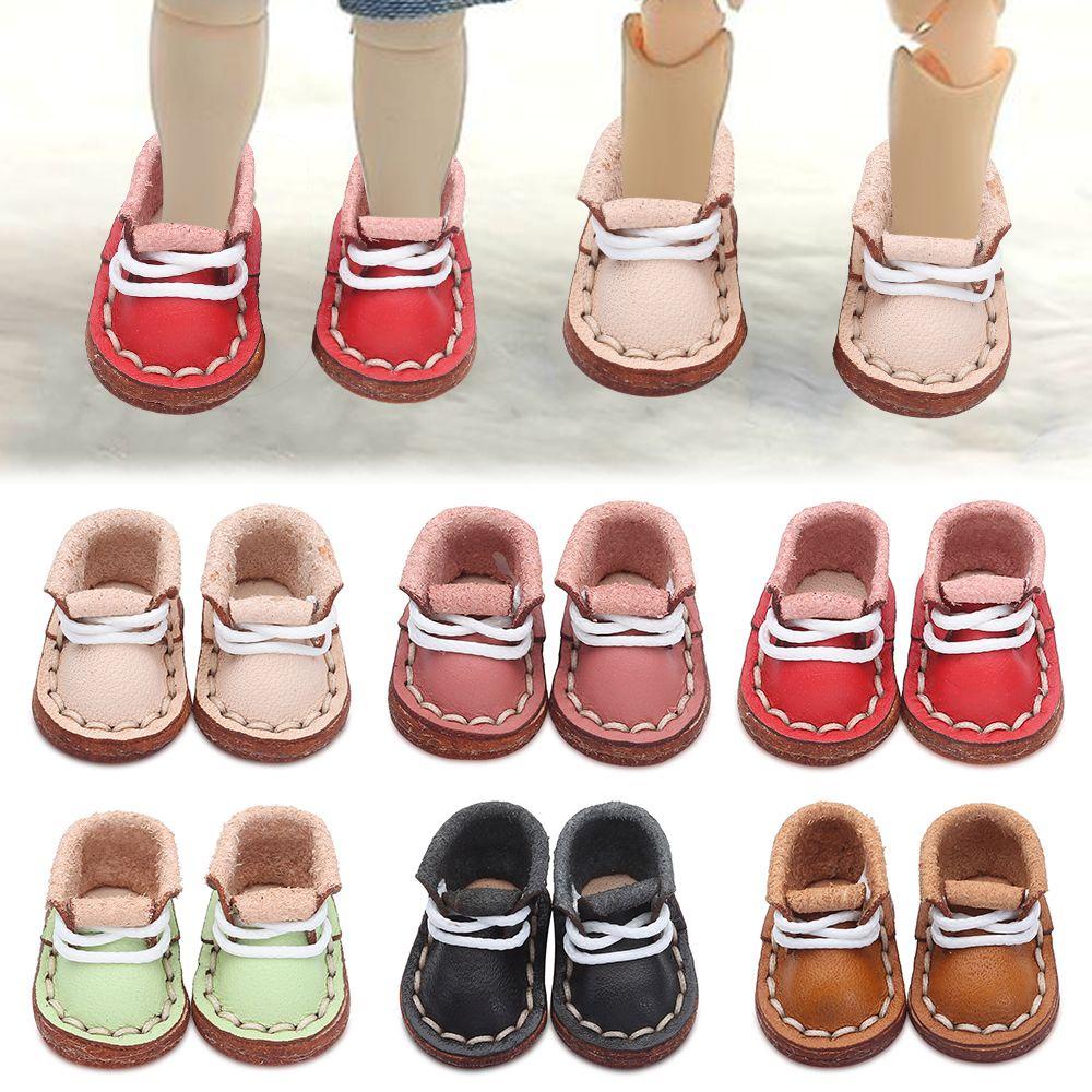 Giày Boot Da Bò Dễ Thương Cho Búp Bê 1 / 12BJD