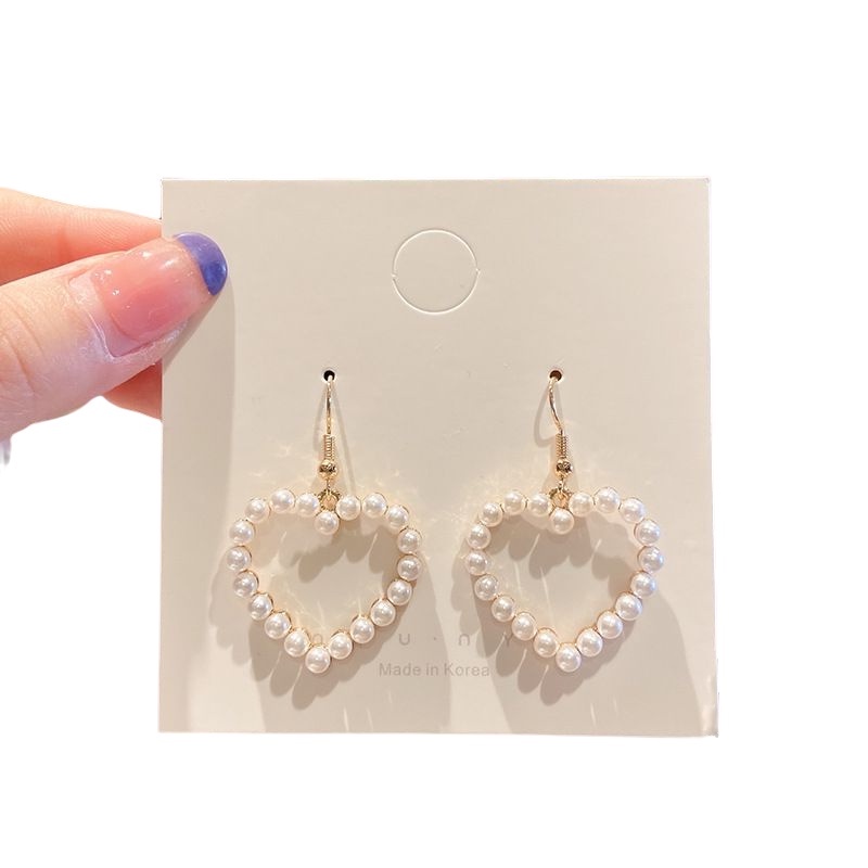 Đôi Khuyên Tai Đính Đá Và Ngọc Trai Thời Trang Hàn Quốc Cho Nữ
