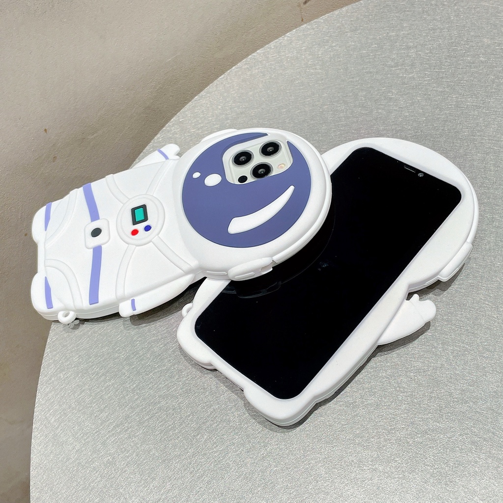 Ốp Điện Thoại Silicon Mềm Hình Phi Hành Gia 3D Cho Iphone 14 14 pro max 14 PLUS 13 12 pro max 11 pro max xs max xr x 7 8 PLUS 6 6S PLUS