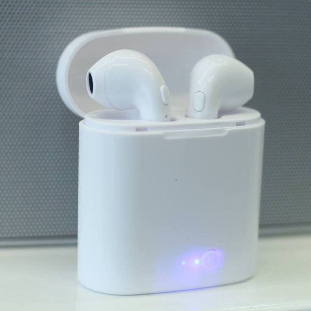 Tai nghe bluetooth I7S 2 tai có đế sạc kiểu airpod LOẠI 1