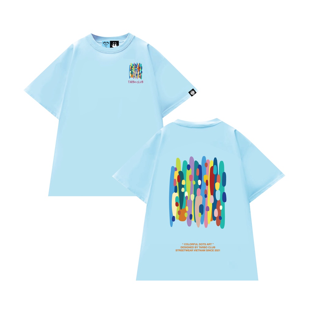 TARBO TEE COLOFUL DOTS ÁO THUN COTTON TAY NGẮN OUTFIT NAM NỮ UNISEX - Local Brand
