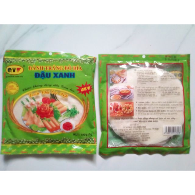 Bò Bía - bánh tráng cuốn chả giò - bánh tráng đậu xanh - bò bía ngọt - Gói 30 lá size 16cm. | BigBuy360 - bigbuy360.vn