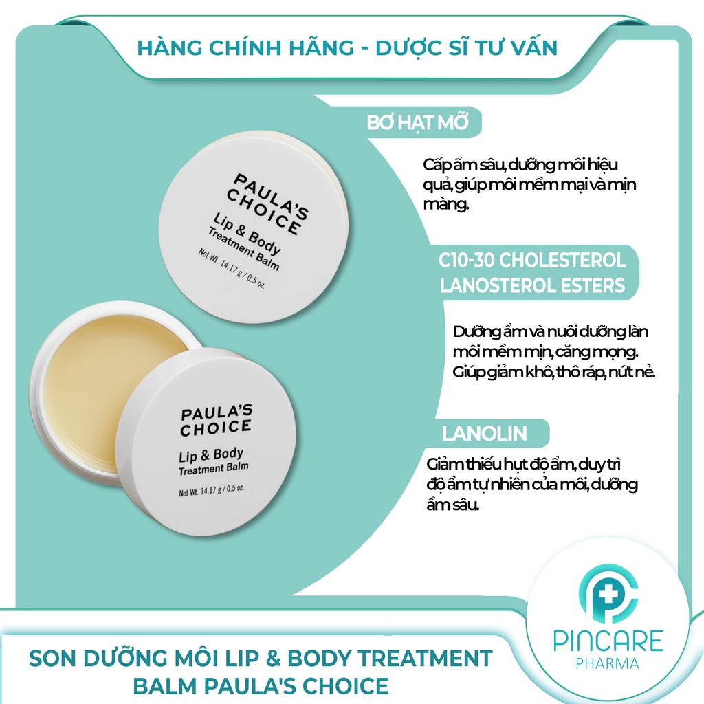 Son dưỡng môi Lip &amp; Body Treatment Balm 14.17g mềm mịn giảm khô nứt nẻ - Hàng chính hãng - Nhà thuốc PinCare