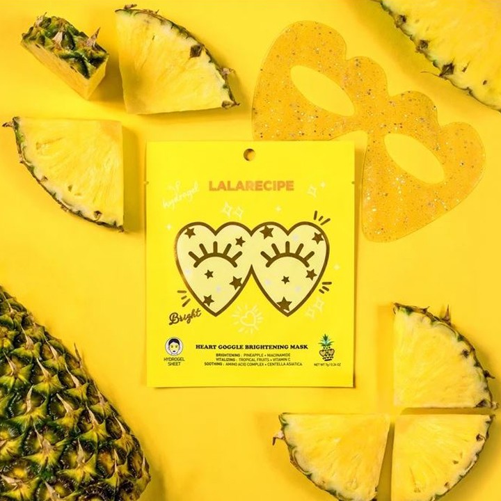 Mặt Nạ Làm Sáng Da Vùng Mắt Và Má Lalarecipe Heart Goggle Brightening Mask ( 1 Miếng )