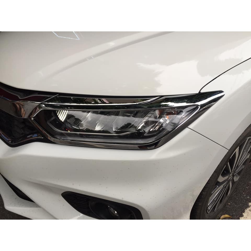 Ốp Đèn Pha Hậu Honda City 2018-2020 Mạ Crom Cao Cấp