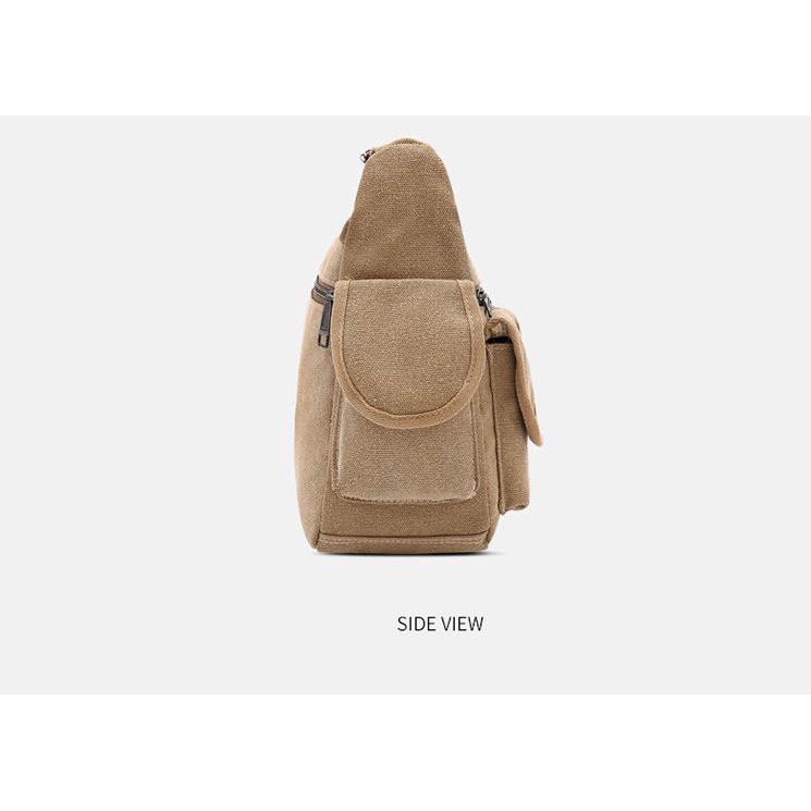 Túi Đeo Chéo Nam Size Lớn Vải Bố Canvas Thời Trang Chứa Tài Liệu Đi Làm Đi Học Túi Đeo Nam Vải Bố