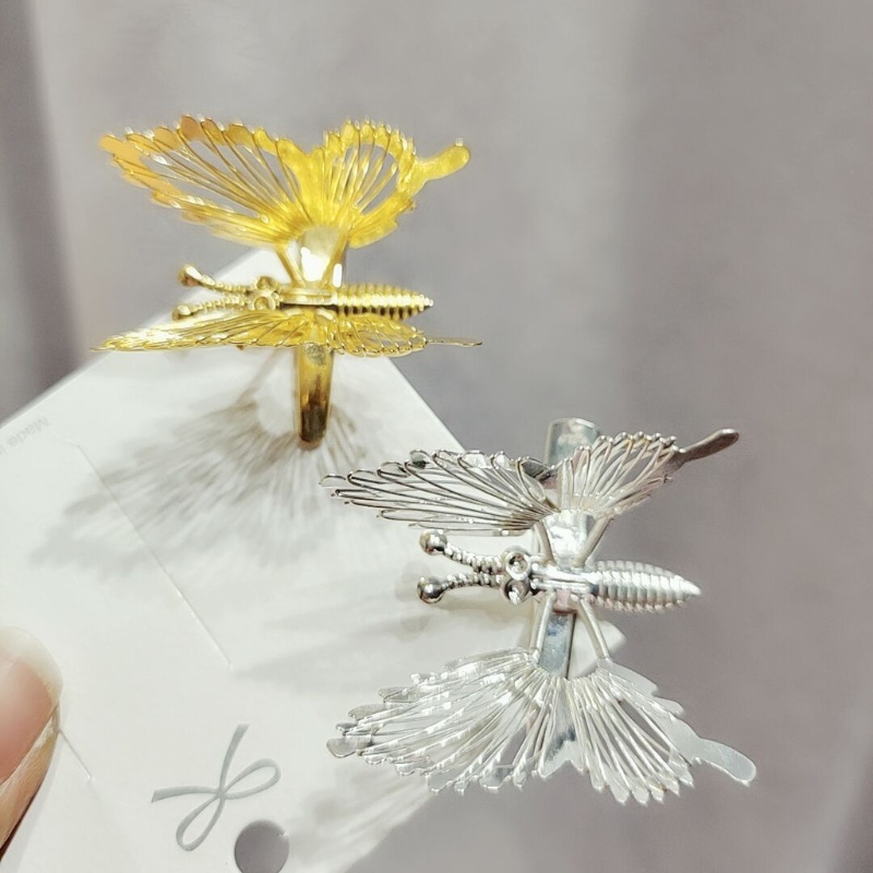 Bộ 10 Kẹp Tóc Hình Bướm Bằng Kim Loại Có Thể Tháo Rời