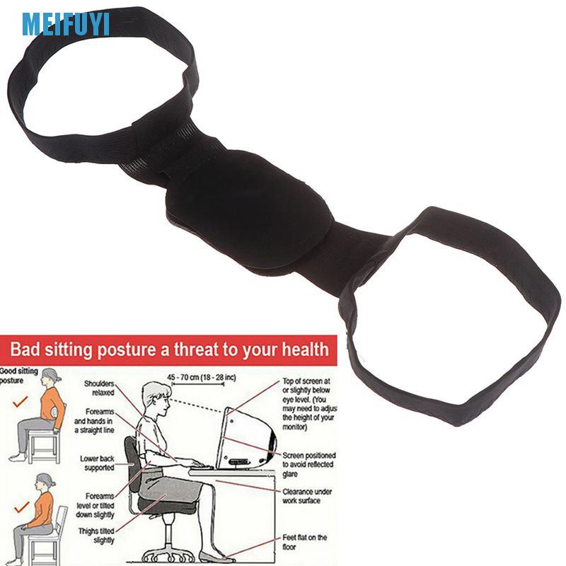 [Hàng mới về] Đai mát xa điều chỉnh tư thế lưng và vai màu đen hiệu quả cao