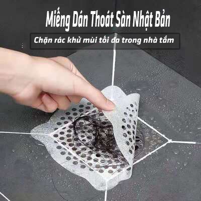 TÚI 15 Miếng dán lọc rác thoát sàn Nhật Bản iChigo Lọc Rác Tóc, dị vật Ở Miệng Cống