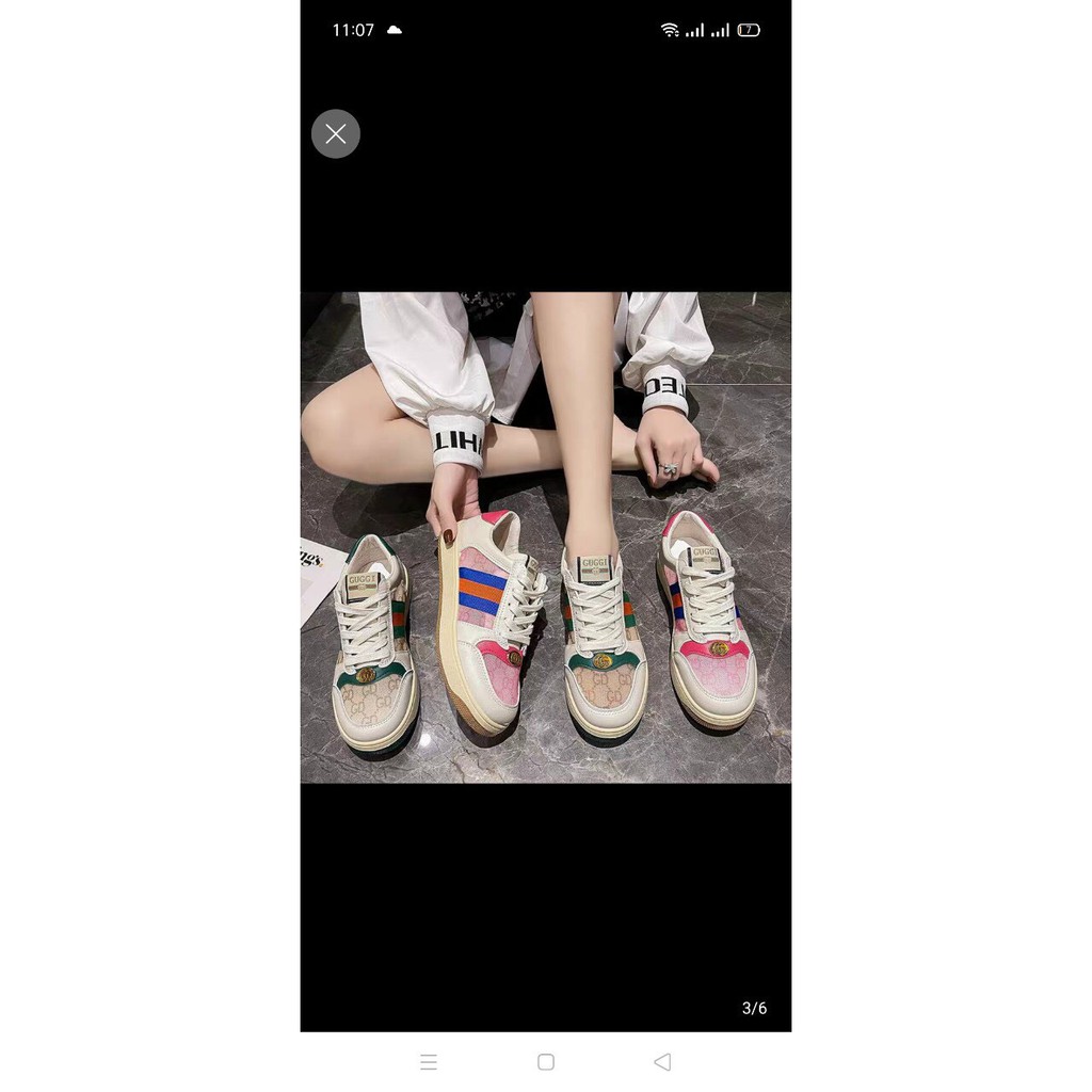 Giày Thể Thao Nam Nữ Gucci Sơn Tùng Hải Tú G02 [HÀNG CAO CẤP] | BigBuy360 - bigbuy360.vn