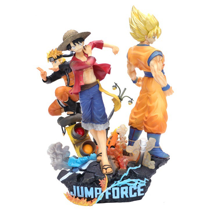 bộ 3 force jump goku, luffy, naruto