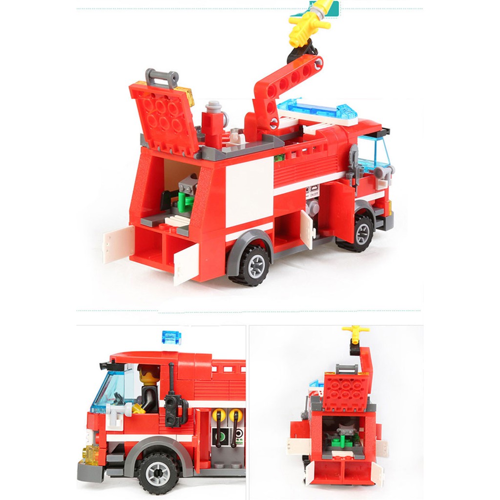 Đồ chơi lắp ráp lego xe quân đội xe cứu hỏa