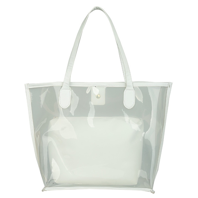 Túi xách nữ đeo chéo, túi nhựa trong suốt kèm túi nhỏ bên trong TUI-26