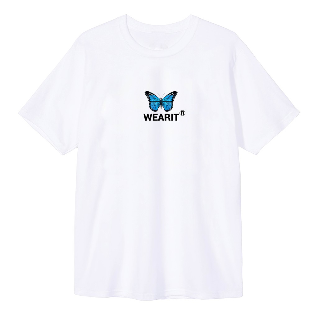Áo thun form rộng tay lỡ WEARIT chất liệu cotton unisex - Butterfly | BigBuy360 - bigbuy360.vn