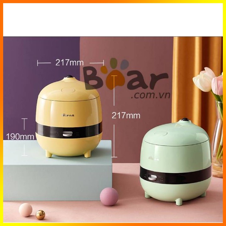 [Mã 154ELSALE2 giảm 7% đơn 300K] Nồi cơm điện mini Bear 1 đến 2 người ăn DFB-B12K2