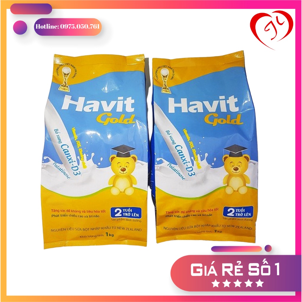 Combo 2 gói sữa bột Havit Gold 1kg
