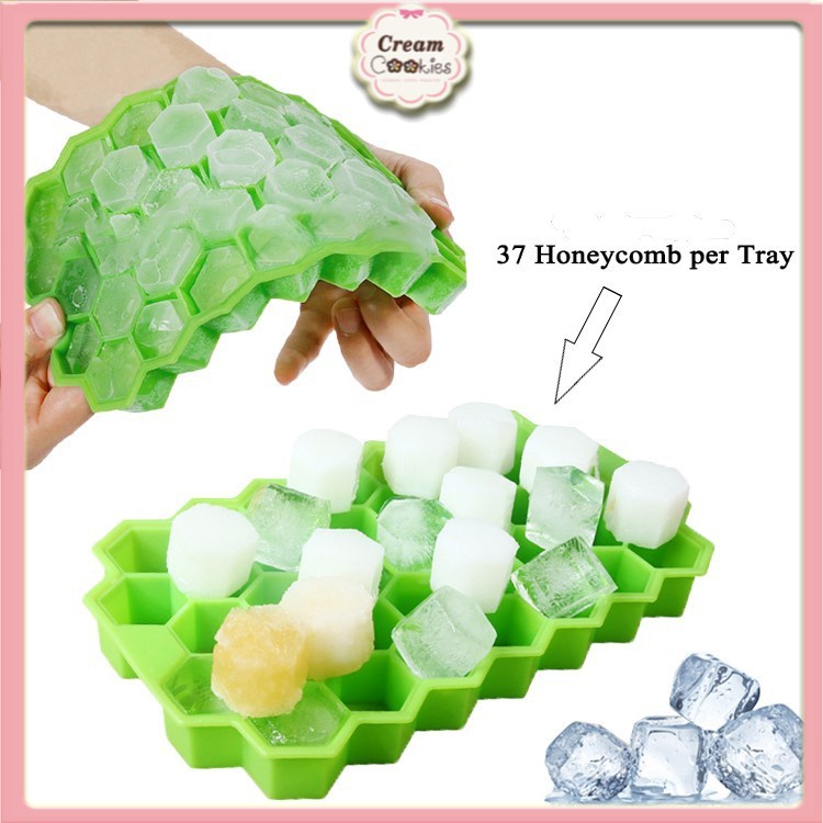 Khuôn Silicon Làm Thạch, Rau Câu, Socola 37 ô Hình Tổ Ong