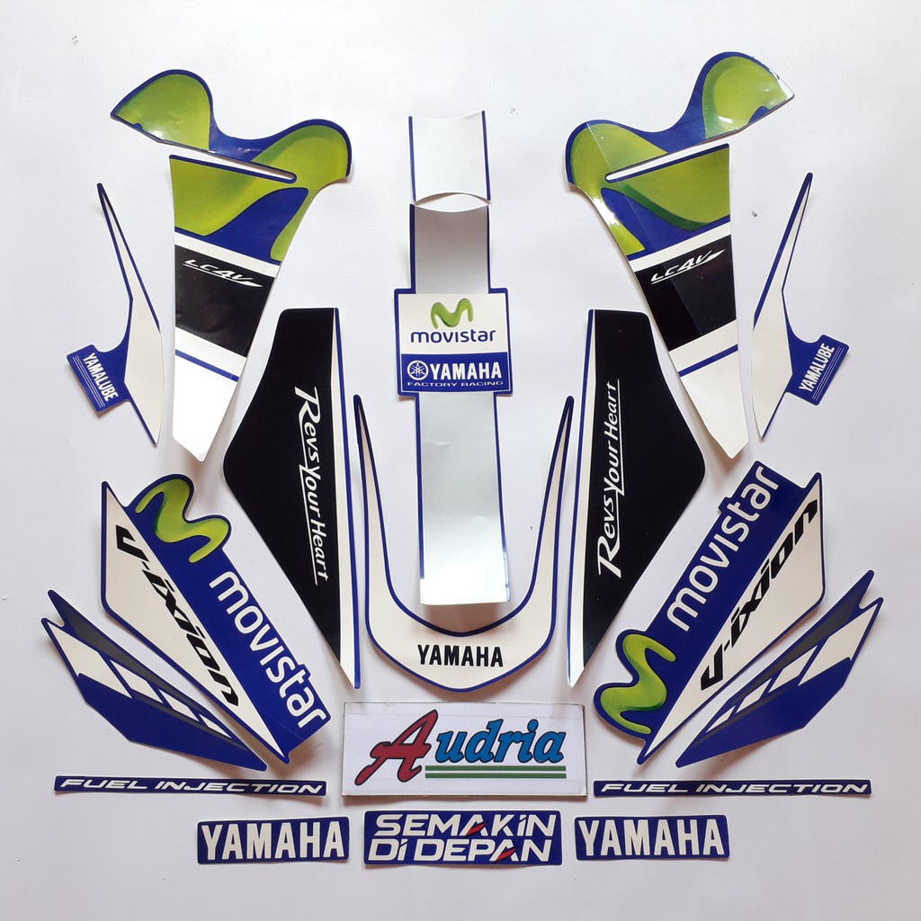 Miếng dán trang trí chuyên dụng dành cho Yamaha Vixion Advance Movistar 2016