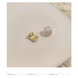 Bông Tai Đính Đá Opal Tinh Tế