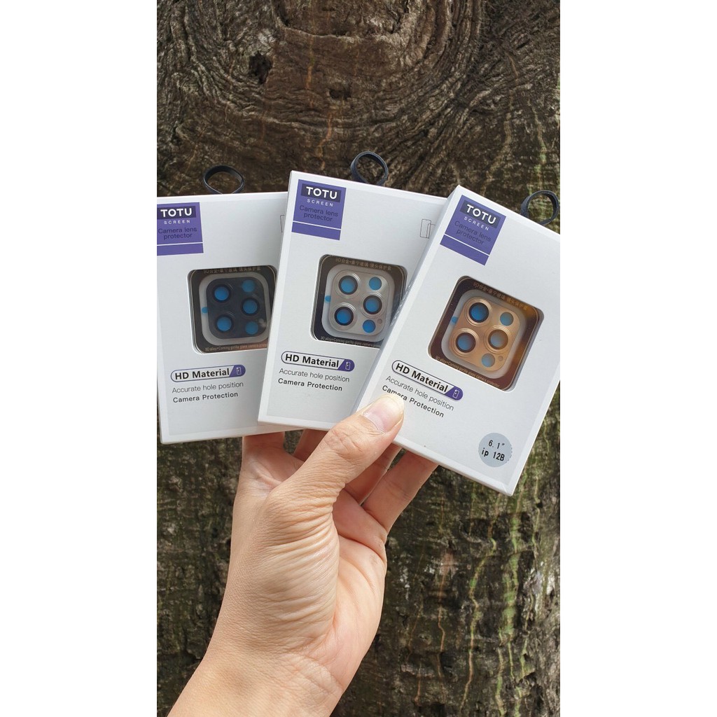( IPHONE 13) Bảo vệ Camera cho iPhone 12 pro và promax hãng TOTU inch bảo vệ siêu tốt