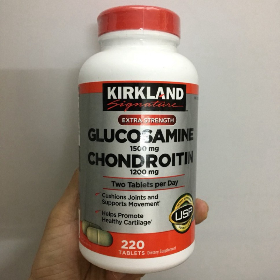 GIÁ CỰC KHỦNG  Viên uống Glucosamine 1500mg & chondroitin 1200mg 220 viên - Glucosamin Kirkland GIÁ CỰC KHỦNG