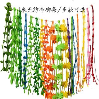 Dây lá vải nỉ trang trí