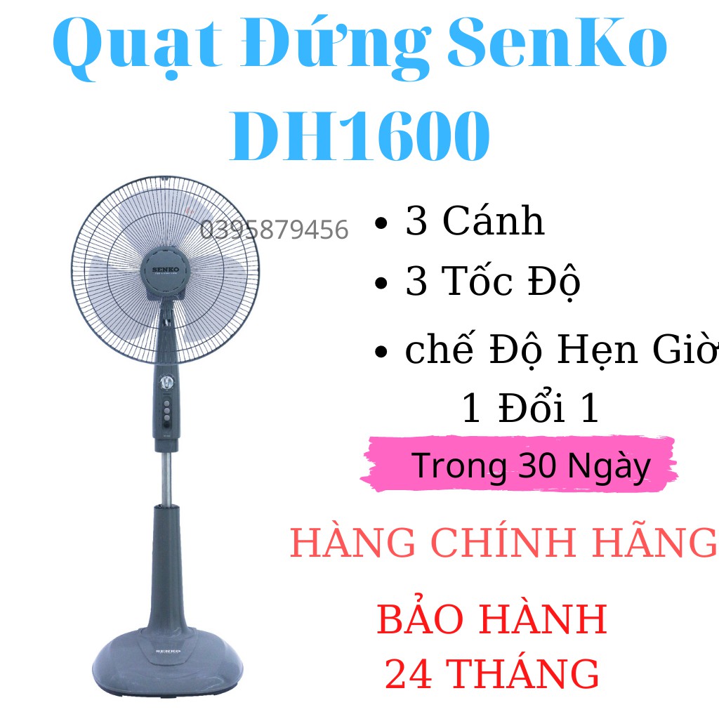 Quạt đứng Senko DH1600 - Bảo Hành 2 Năm-Quạt Đứng Giá Rẻ