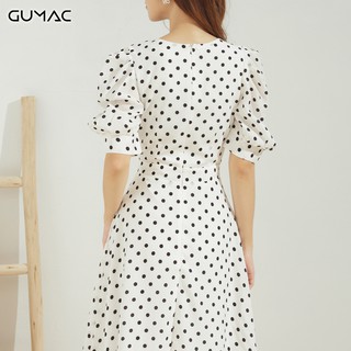 Đầm bi tay phồng DA644 GUMAC