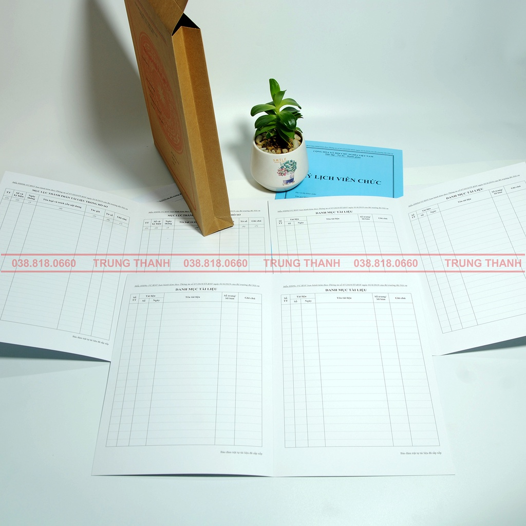 HỒ SƠ VIÊN CHỨC ( Mẫu chuẩn, mới nhất ) Theo Thông tư số 07/2019/TT-BNV ngày 01/6/2019 của Bộ trưởng Bộ Nội vụ