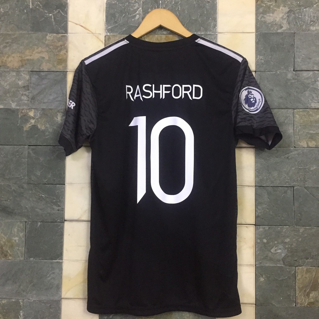Bộ áo đấu Rashford MU đen sân khách 2021