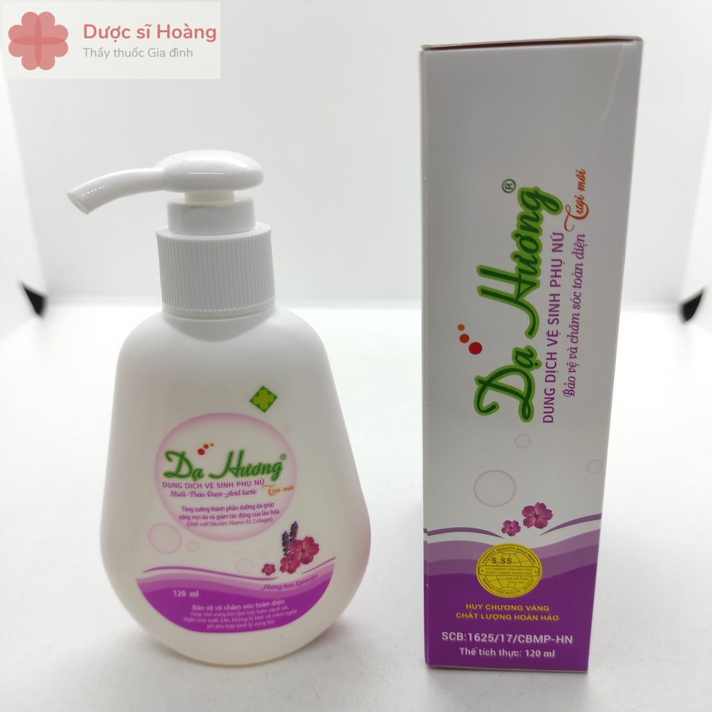 Dung Dịch Vệ Sinh Phụ Nữ Dạ Hương Tươi Mới - Hương Hoa Lavender- 120ml