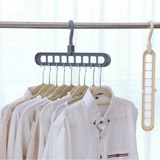 MÓC TREO ÁO QUẦN 2 CHIỀU ĐA NĂNG 9 LỖ