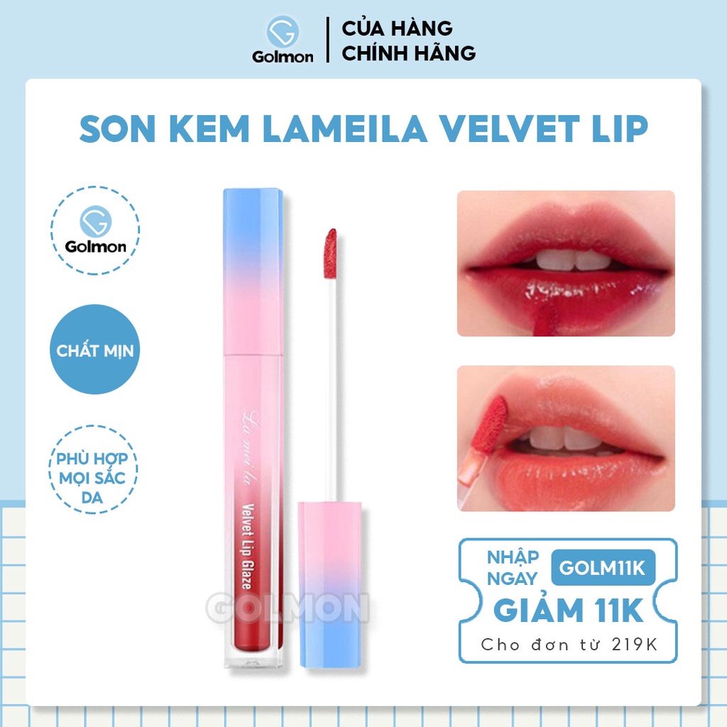 Son kem Lameila Velvet Lip Glaze son môi lì mịn lâu trôi nội địa Trung GM-SK-L01