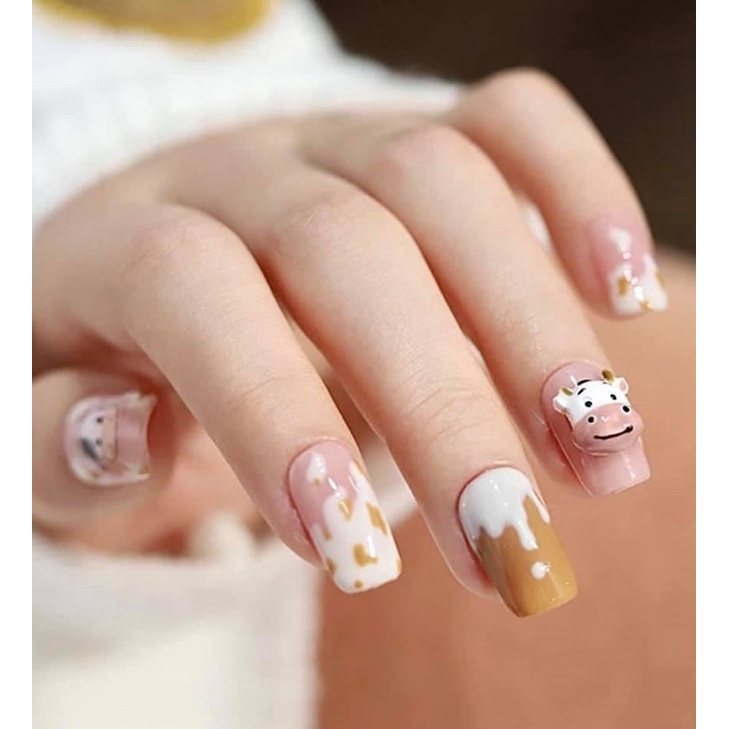 Khuôn bò sữa làm nail