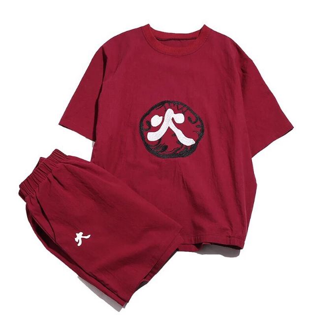 FREESHIP 50K - Đồ Bộ Đùi In Chữ Nho From Rộng Năm, Nữ Unisex | BigBuy360 - bigbuy360.vn