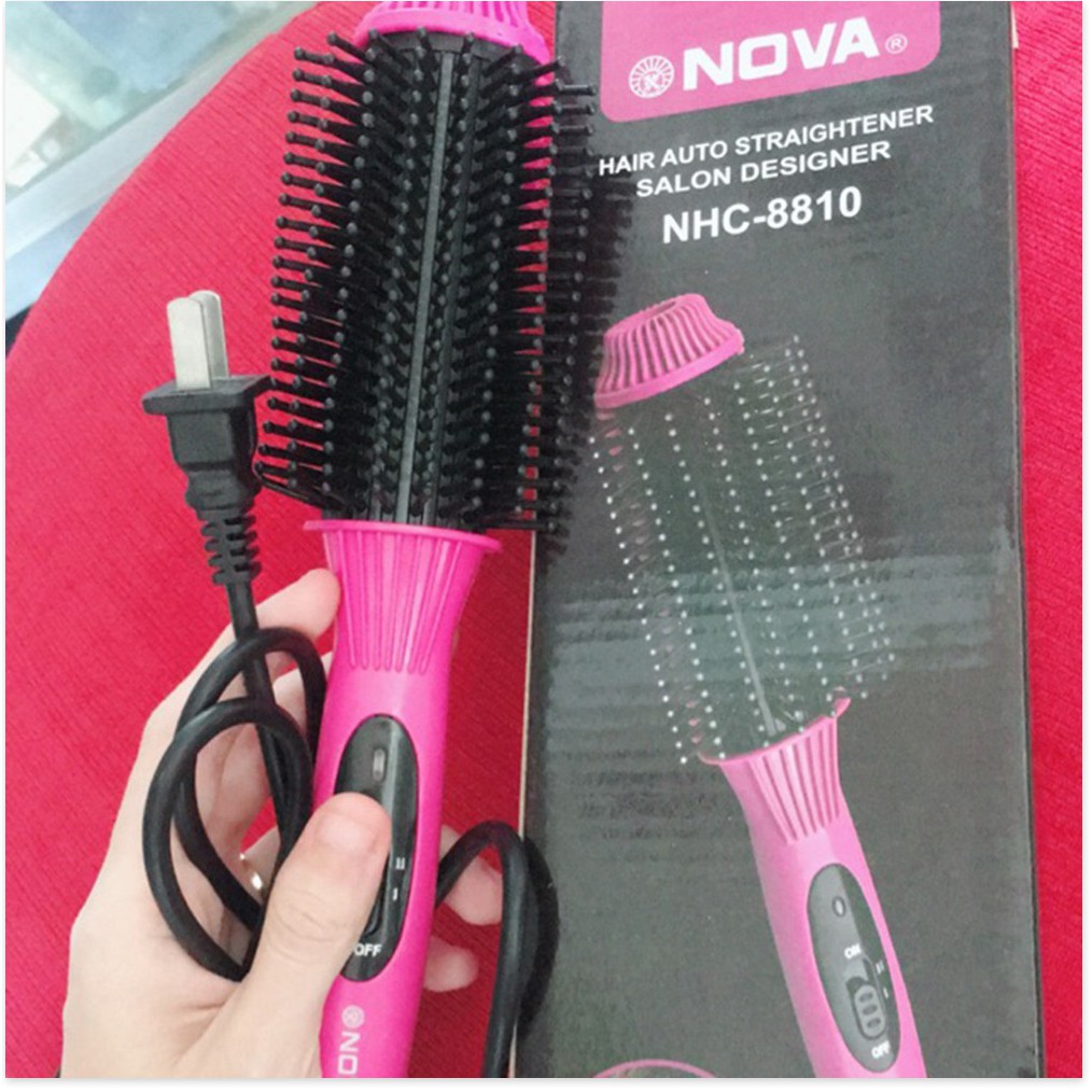 Lược điện  ⛔GIÁ SỈ⛔  ​Lược điện uốn tóc đa năng Nova NHC-8810 làm xoăn, uống phồng, sấy cúp tóc 2651