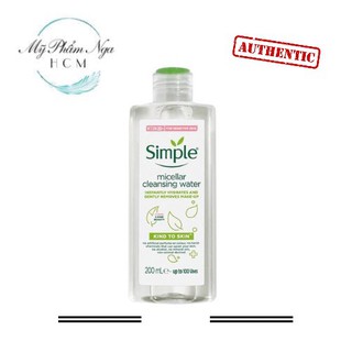 Nước tẩy trang Simple Kind to Skin Micellar Cleansing Water