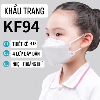 TÚI 10 CHIẾC KHẨU TRANG TRẺ EM KP94 ÔM SÁT MẶT