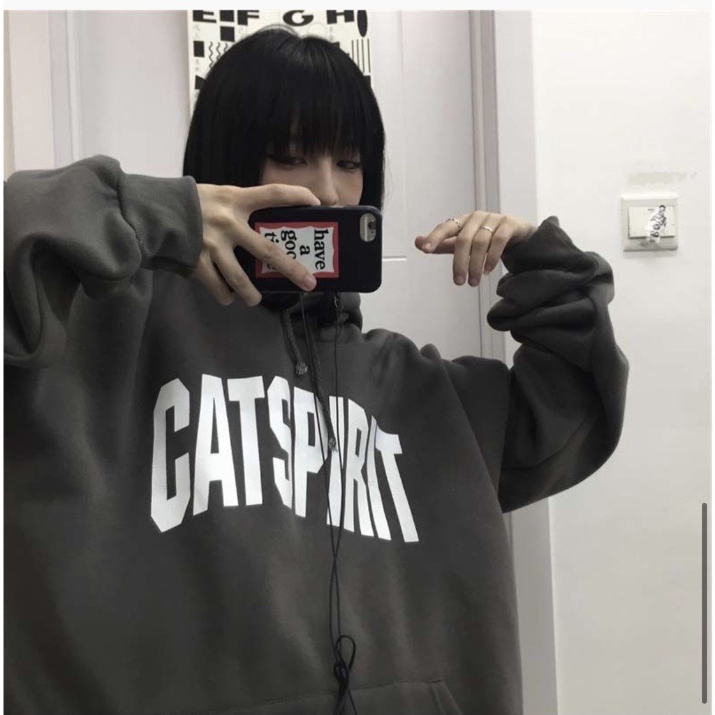 Áo Hoodie Chất Nỉ Bông Dày 700g Nam Nữ CATSPIRIT ,Áo Nỉ Có Mũ _ảnh Thật, cận chất | BigBuy360 - bigbuy360.vn