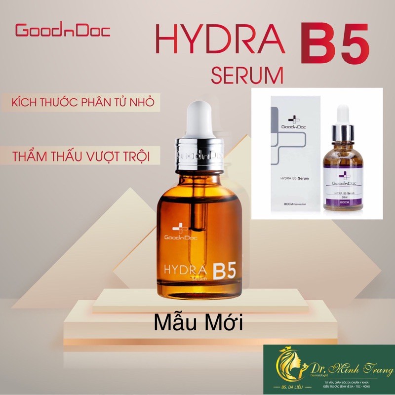 SERUM DƯỠNG ẨM, SÁNG DA GOODnDOC HYDRA B5 30ml