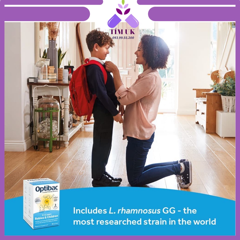 Men Vi Sinh Optibac Cho Trẻ Từ 0-12 tuổi Optibac Probiotics for Babies & Children 10 Sachets