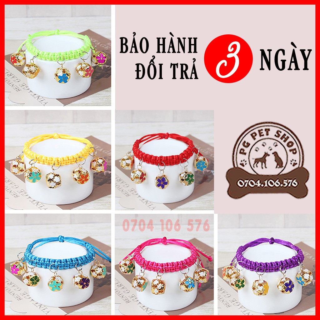 [Mã SKAMLTSM9 giảm 10% đơn 99K] 💥Giá Gốc Tận Xưởng💥Vòng Cổ Mèo Chó Lục Lạc💥 PG PET SHOP – PK64