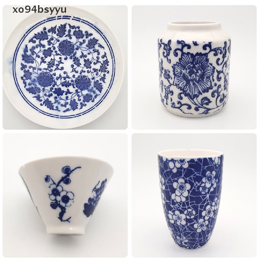 [Xo94Bsyu] Giấy Dán Tường Màu Trắng Và Xanh Đất Sét Jingdezhen