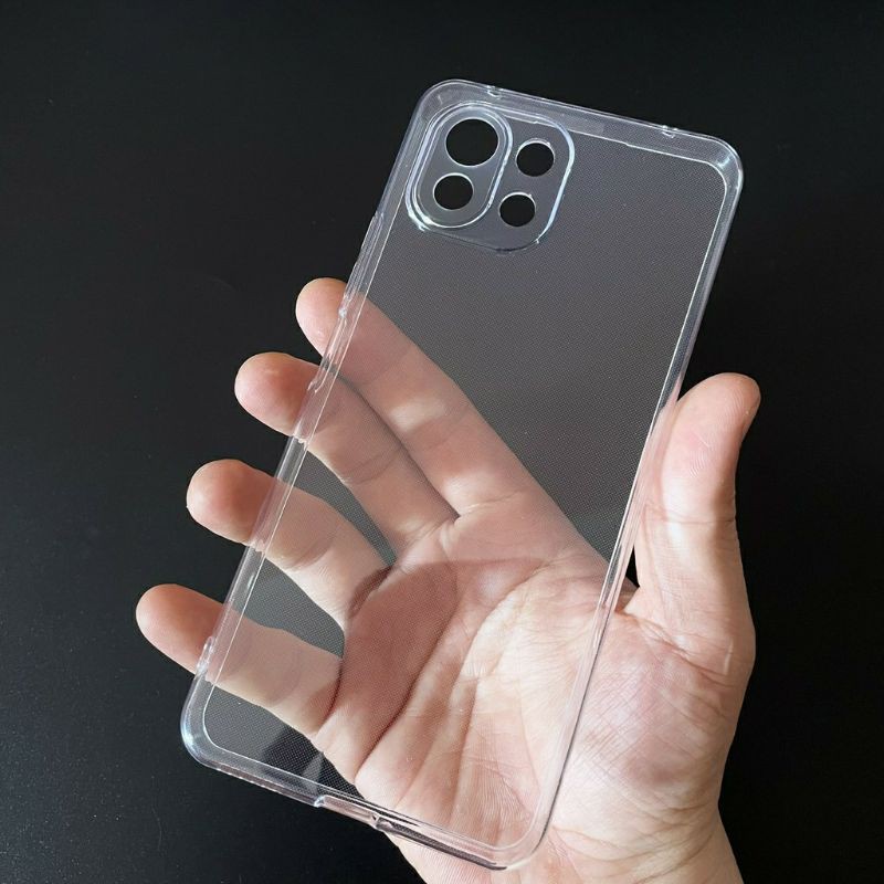 Ốp lưng silicon Gor cho Xiaomi Mi 11 Lite siêu mỏng, có gờ bảo vệ camera